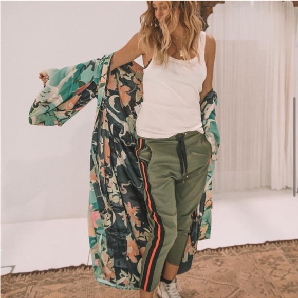 Spell Other - Spell & the gypsy nightingale kimono reversible black turquoise